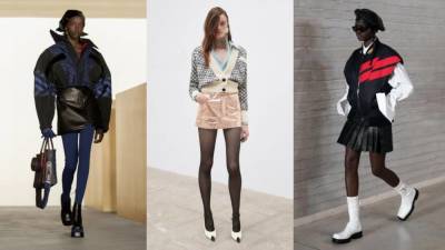 saint Laurent - Laurent Saintlaurent - Модные кожаные мини-юбки сезона осень-зима 2021/2022 - skuke.net