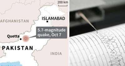 Землетрясение в Пакистане: много погибших и пострадавших - obozrevatel.com - Пакистан - Кветта