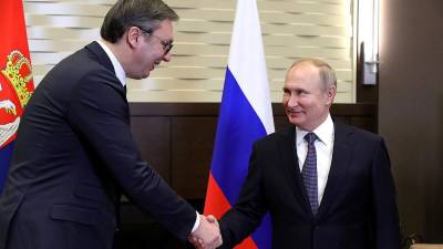 Владимир Путин - Александр Вучич - Сербский лидер направил поздравления президенту РФ - newdaynews.ru - Россия - Сербия - Белград