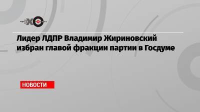 Владимир Жириновский - Василий Власов - Геннадий Зюганов - Владимир Васильев - Лидер ЛДПР Владимир Жириновский избран главой фракции партии в Госдуме - echo.msk.ru - Россия - респ. Дагестан