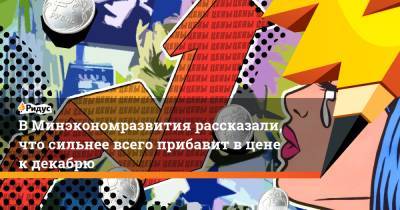 ВМинэкономразвития рассказали, что сильнее всего прибавит вцене кдекабрю - ridus.ru - Россия