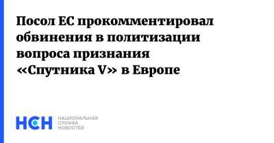 Маркус Эдерер - Посол ЕС прокомментировал обвинения в политизации вопроса признания «Спутника V» в Европе - nsn.fm - Россия - Европа