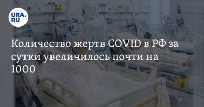 Количество жертв COVID в РФ за сутки увеличилось почти на 1000 - ura.news - Москва - Россия - Санкт-Петербург - Московская обл.