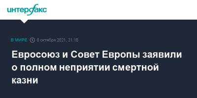 Жозеп Боррель - Евросоюз и Совет Европы заявили о полном неприятии смертной казни - interfax.ru - Москва