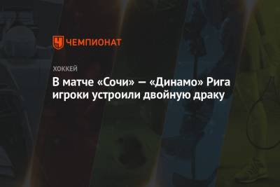 Андрей Назаров - В матче «Сочи» — «Динамо» Рига игроки устроили двойную драку - championat.com - Сочи - Рига