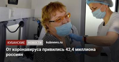 Татьяна Голикова - Михаил Мурашко - От коронавируса привились 42,4 миллиона россиян - kubnews.ru - Россия - Краснодарский край