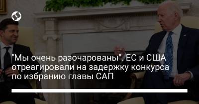 "Мы очень разочарованы". ЕС и США отреагировали на задержку конкурса по избранию главы САП - liga.net - США - Украина