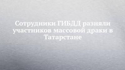 Сотрудники ГИБДД разняли участников массовой драки в Татарстане - chelny-izvest.ru - респ. Татарстан - Казань - с. Видео