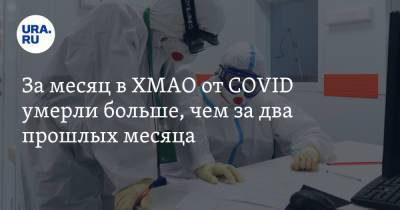 За месяц в ХМАО от COVID умерли больше, чем за два прошлых месяца - ura.news - Югра