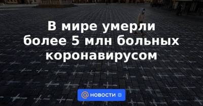 Владимир Путин - В мире умерли более 5 млн больных коронавирусом - news.mail.ru - Россия - США - Англия - Бразилия - Индия