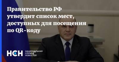 Михаил Мишустин - Правительство РФ утвердит список мест, доступных для посещения по QR-коду - nsn.fm - Россия