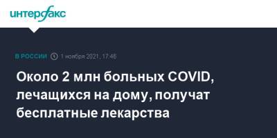 Михаил Мишустин - Около 2 млн больных COVID, лечащихся на дому, получат бесплатные лекарства - interfax.ru - Москва - Россия