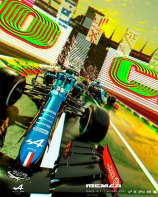 В Alpine F1 представили постер к Гран При Мексики - f1news.ru - Мексика