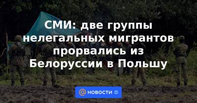 СМИ: две группы нелегальных мигрантов прорвались из Белоруссии в Польшу - news.mail.ru - Белоруссия - Польша