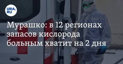 Михаил Мурашко - Мурашко: в 12 регионах запасов кислорода больным хватит на 2 дня - ura.news - Россия