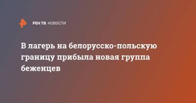 В лагерь на белорусско-польскую границу прибыла новая группа беженцев - ren.tv - Ирак - Польша
