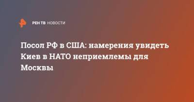 Анатолий Антонов - Дмитрий Кулебой - Энтони Блинкен - Посол РФ в США: намерения увидеть Киев в НАТО неприемлемы для Москвы - ren.tv - Москва - Россия - США - Украина - Киев - Вашингтон