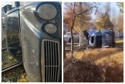 Лихач на Mercedes перевернулся и застрял на рельсах: кадры жесткого ДТП в Одессе - politeka.net - Украина - Одесса - Одесская обл.