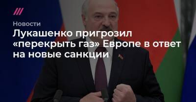 Лукашенко пригрозил «перекрыть газ» Европе в ответ на новые санкции - tvrain.ru - Украина - Белоруссия - Польша - Минск