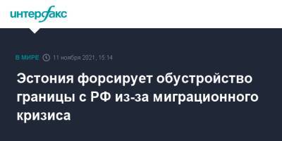 Эстония форсирует обустройство границы с РФ из-за миграционного кризиса - interfax.ru - Москва - Россия - Белоруссия - Эстония - Польша - Литва