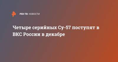 Четыре серийных Су-57 поступят в ВКС России в декабре - ren.tv - Россия