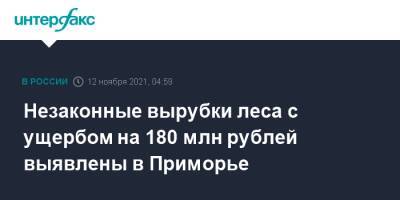 Незаконные вырубки леса с ущербом на 180 млн рублей выявлены в Приморье - interfax.ru - Москва - Приморье край