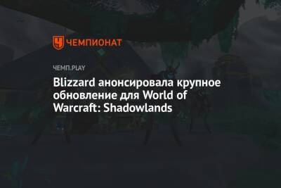 Blizzard анонсировала крупное обновление для World of Warcraft: Shadowlands - championat.com