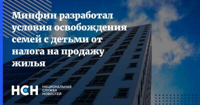 Минфин разработал условия освобождения семей с детьми от налога на продажу жилья - nsn.fm - Россия