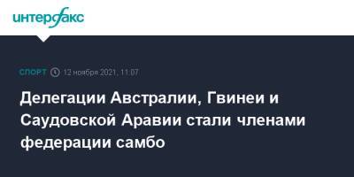 Делегации Австралии, Гвинеи и Саудовской Аравии стали членами федерации самбо - sport-interfax.ru - Москва - Австралия - Узбекистан - Саудовская Аравия - Новая Зеландия - Ташкент - Гаити - Ирландия - Конго - Ангола - Ямайка - Гвинея