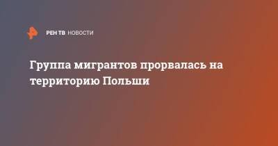 Группа мигрантов прорвалась на территорию Польши - ren.tv - Сирия - Белоруссия - Ирак - Польша - Иран