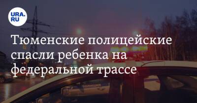 Тюменские полицейские спасли ребенка на федеральной трассе - ura.news - Тюмень - Тюменская обл. - Омск - Ялуторовск