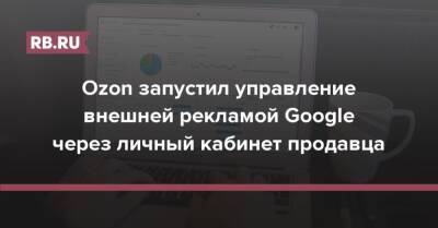 Ozon запустил управление внешней рекламой Google через личный кабинет продавца - rb.ru
