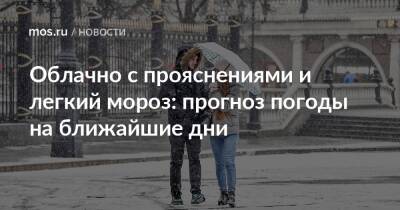 Облачно с прояснениями и легкий мороз: прогноз погоды на ближайшие дни - mos.ru - Москва