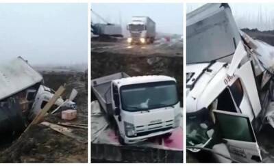 Водитель фуры погиб на трассе Тюмень – Омск в результате съезда в яму - news.megatyumen.ru - Тюмень - Омск - Омская обл.