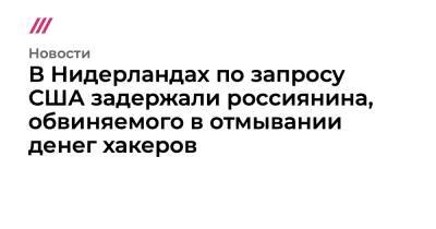 В Нидерландах по запросу США задержали россиянина, обвиняемого в отмывании денег хакеров - tvrain.ru - США - Голландия