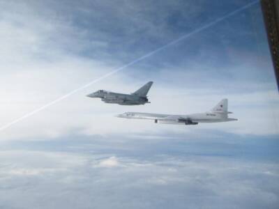 Британские истребители Typhoon были подняты в воздух для перехвата двух российских Ту-160 - unn.com.ua - Россия - США - Украина - Киев - Англия - Литва - Шотландия - Twitter