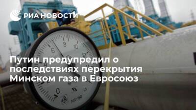 Владимир Путин - Александр Лукашенко - Путин: перекрытие Минском газа в ЕС не способствовало бы развитию отношений с Белоруссией - smartmoney.one - Россия - Белоруссия - Минск