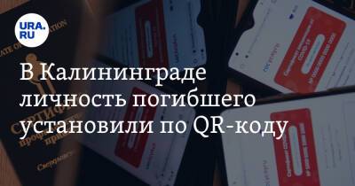 В Калининграде личность погибшего установили по QR-коду - ura.news - Россия - Калининград - Светлогорск