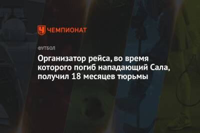 Организатор рейса, во время которого погиб нападающий Сала, получил 18 месяцев тюрьмы - championat.com - Франция