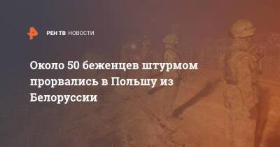Около 50 беженцев штурмом прорвались в Польшу из Белоруссии - ren.tv - Белоруссия - Ирак - Польша