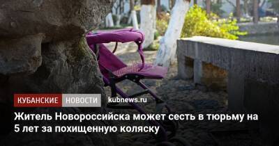 Житель Новороссийска может сесть в тюрьму на 5 лет за похищенную коляску - kubnews.ru - Россия - Новороссийск