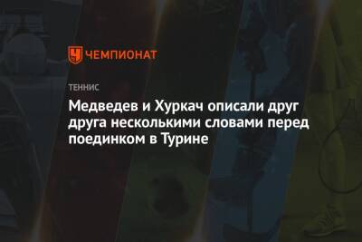 Даниил Медведев - Хуберт Хуркач - Медведев и Хуркач описали друг друга несколькими словами перед поединком в Турине - championat.com - Россия - Италия - Польша - Канада