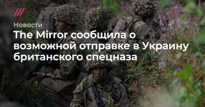 Владимир Зеленский - Владимир Путин - Борис Джонсон - The Mirror сообщила о возможной отправке в Украину британского спецназа - tvrain.ru - Россия - Украина - Англия - Washington