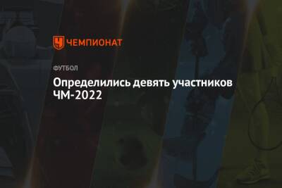 Определились девять участников ЧМ-2022 - championat.com - Россия - Швеция - Испания - Хорватия - Сербия - Португалия - Катар