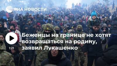Александр Лукашенко - Лукашенко: Минск готов отправить беженцев на родину, но они не хотят возвращаться - ria.ru - Белоруссия - Польша - Минск