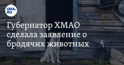 Наталья Комарова - Губернатор ХМАО сделала заявление о бродячих животных - ura.news - Югра