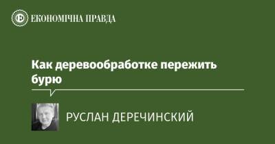 Как деревообработке пережить бурю - epravda.com.ua - Украина