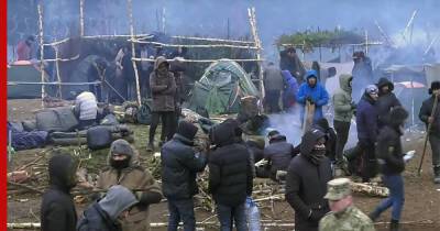 Мигранты перебрались через колючую проволоку на границе Белоруссии и Польши - profile.ru - Белоруссия - Польша