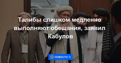Талибы слишком медленно выполняют обещания, заявил Кабулов - news.mail.ru - Москва - США - Афганистан - Кабул