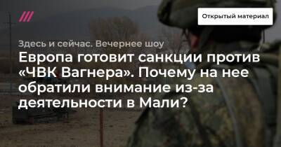 Европа готовит санкции против «ЧВК Вагнера». Почему на нее обратили внимание из-за деятельности в Мали? - tvrain.ru - Франция - Париж - Мали